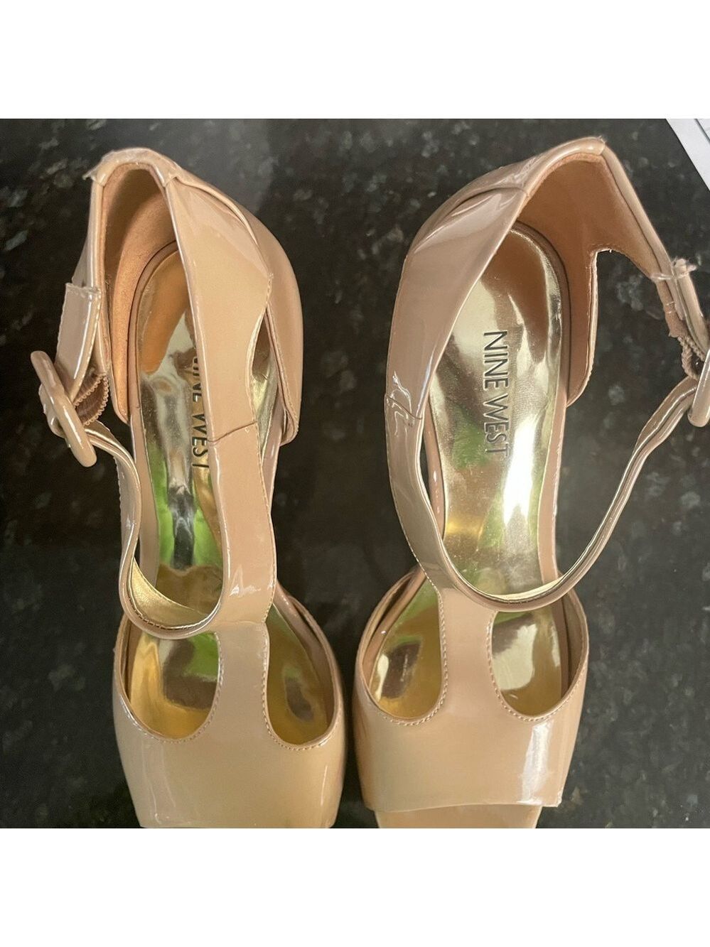 Nine West Women’s Tan Heels - Picture 2 of 6